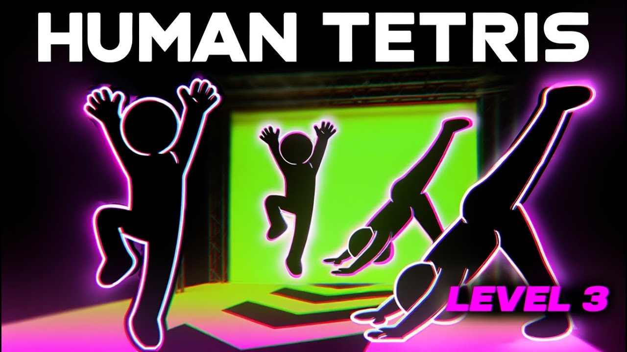 HUMAN TETRIS : LEVEL 3 😈 | Immersive Interactive Game | CO-OP Challenge!