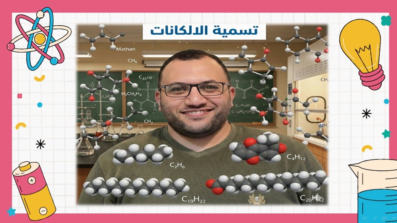 شرح تسمية الالكانات كيمياء عضوية (مدينة المحلة الكبري ) 
