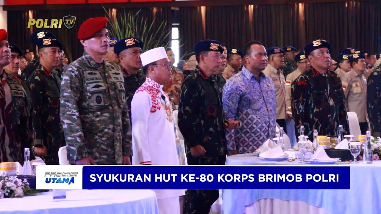 DANKOR BRIMOB TEGASKAN DUKUNGAN TERHADAP PROGRAM PEMERINTAH PADA SYUKURAN HUT KE-80 KORPS BRIMOB
