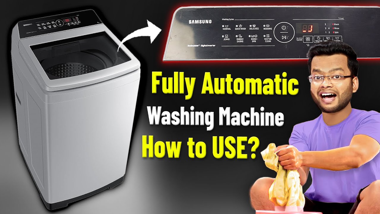 How to USE Fully Automatic Washing Machine in Hindi | Fully Automatic Washing Machine Kaise USE Kare