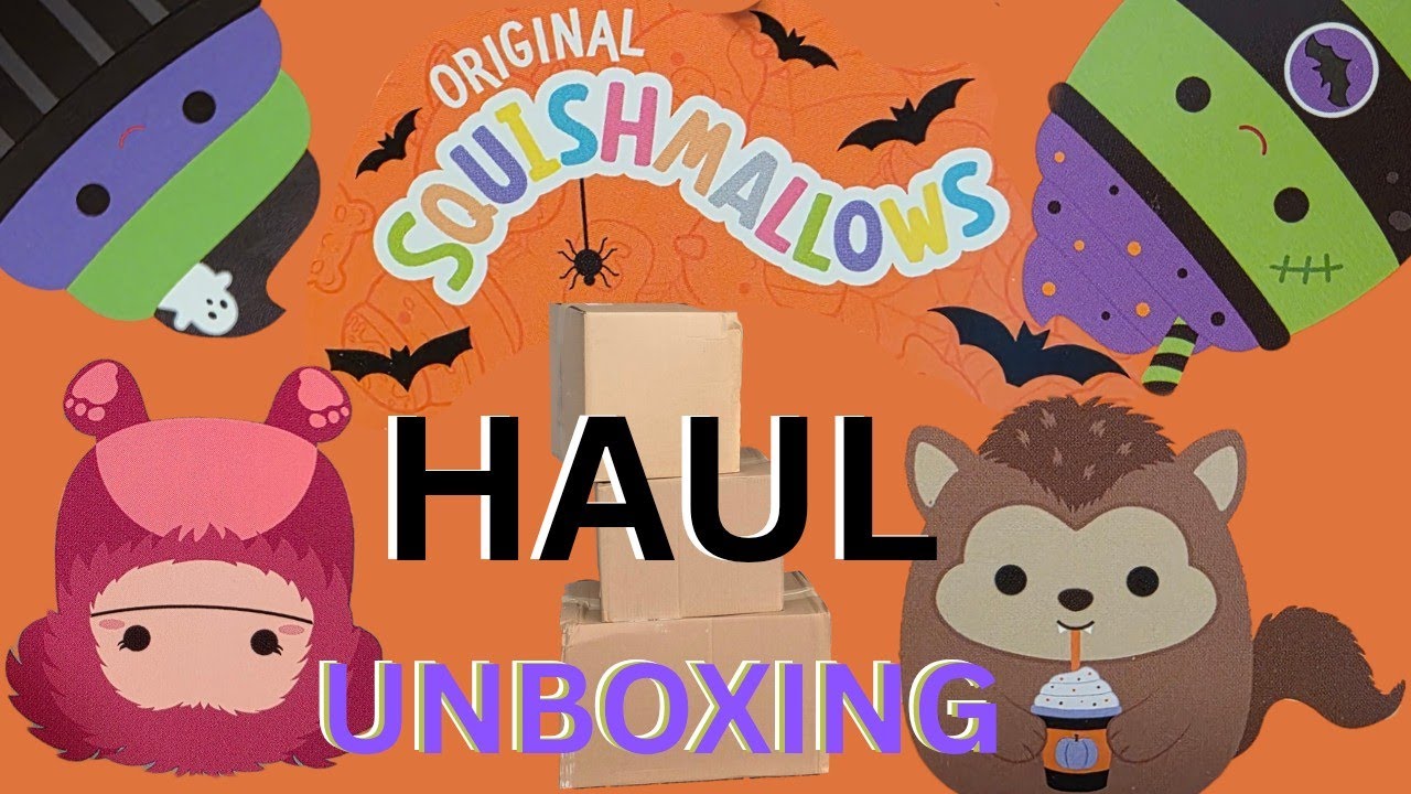 Unboxing Huge New Halloween Squishmallow Haul Bigfoot Werewolf Disney and More Part 1