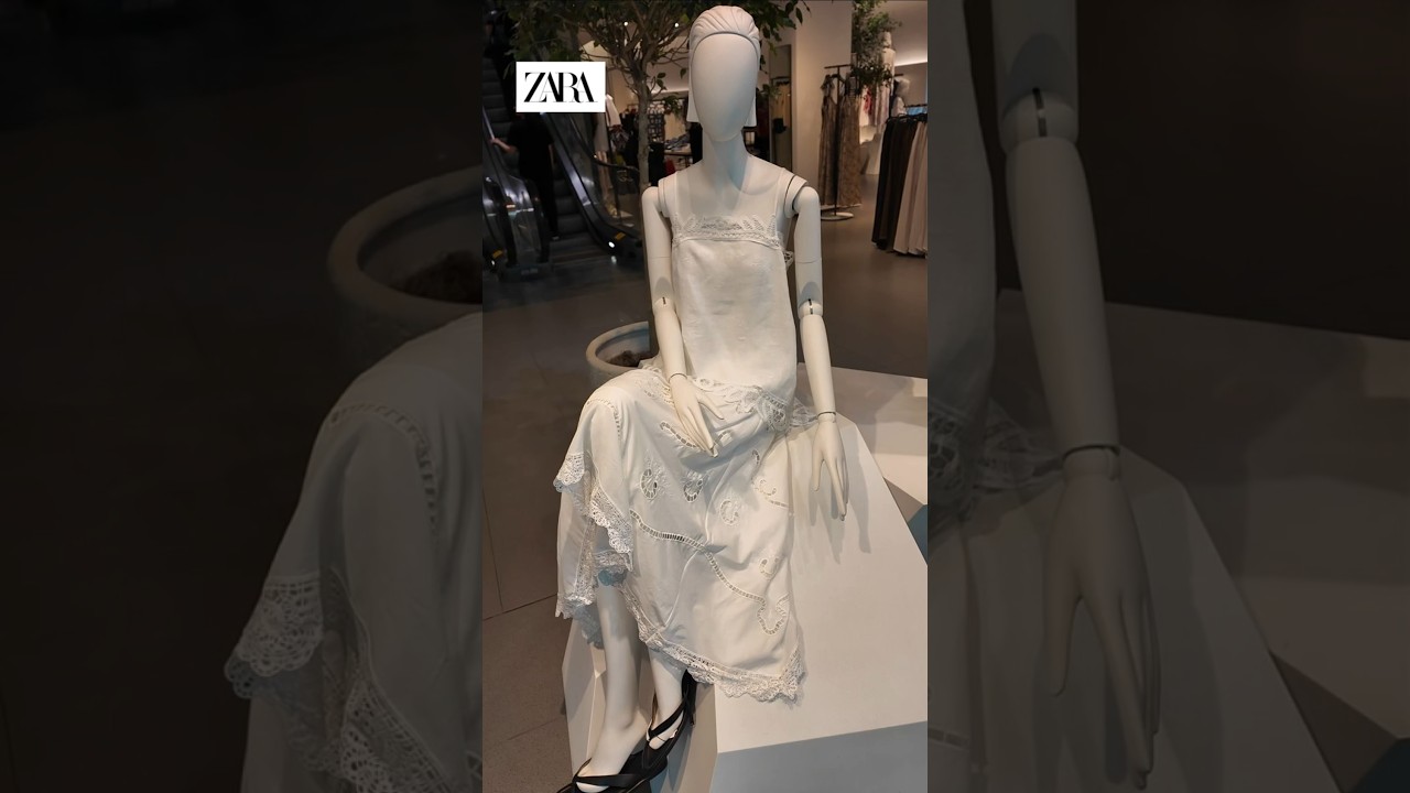 Zara -🐝☁️New Collection White Summer #shorts  #zara #zaracasual #fashion #zarahaul #shopping