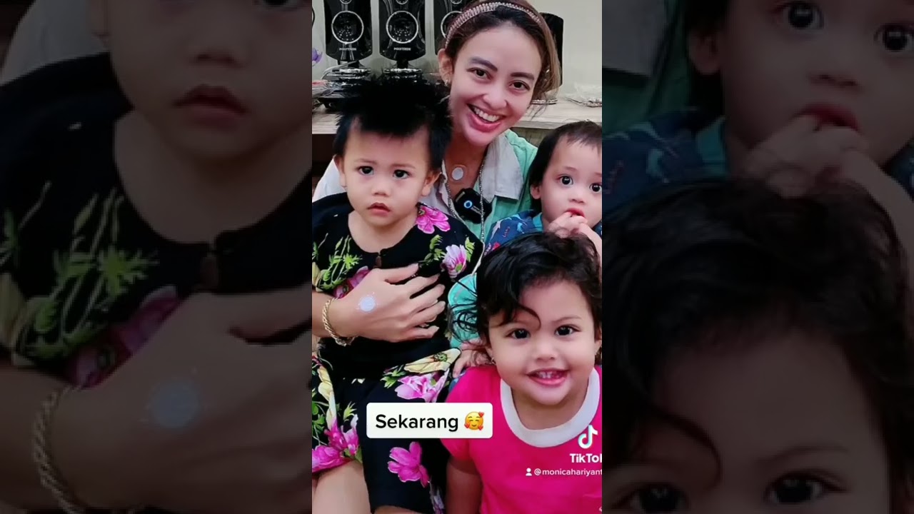 dulu vs sekarang|| baby Monica's Angels 💙💙❤️||#shorts