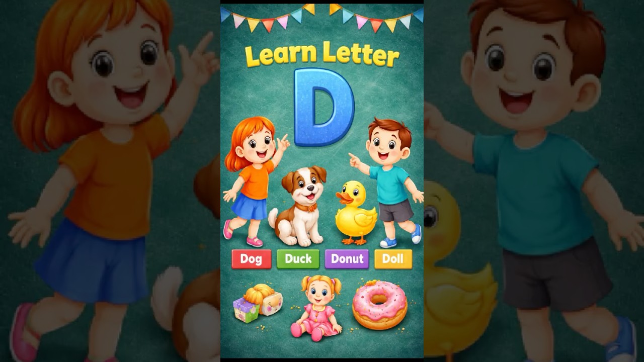 Learn Letter D with Mimi | Letter D Words | Fun English for Kids | Mimi English World