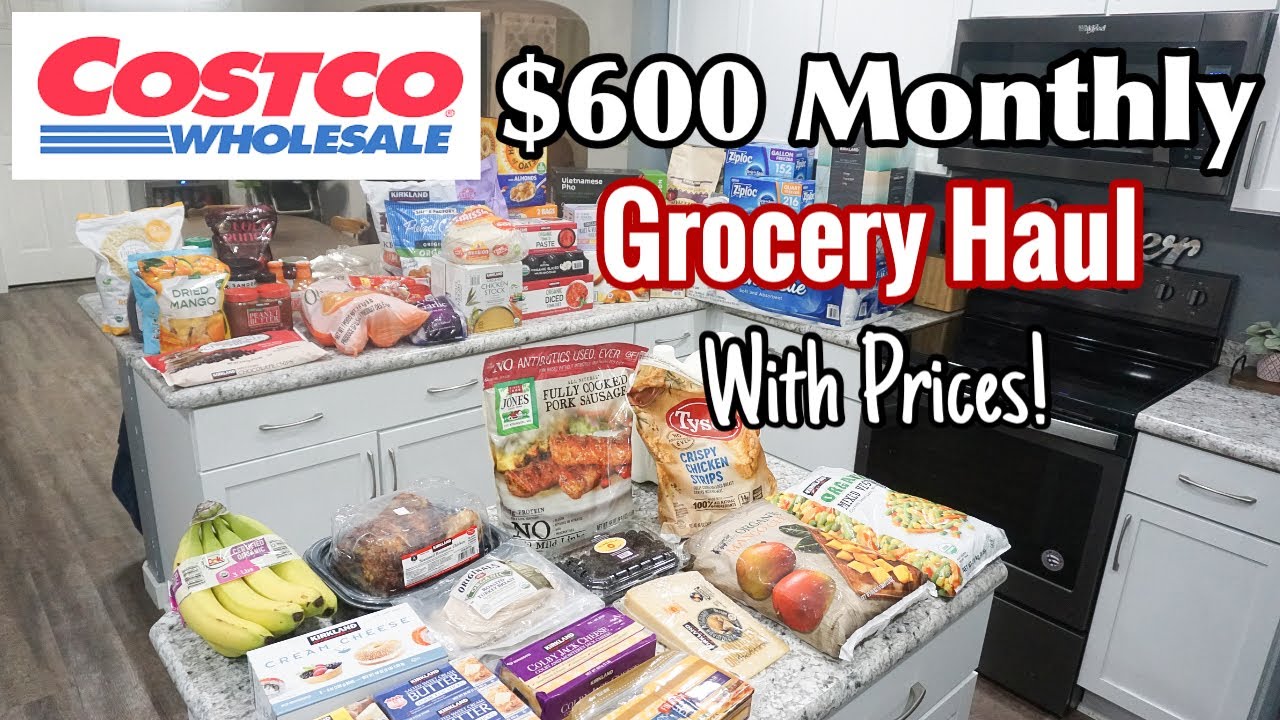 2023 Costco Grocery Haul with prices! | Large family grocery stock up | Groceries on a Budget