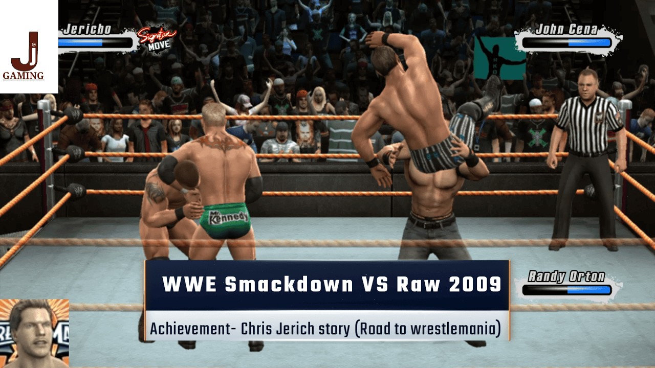 WWE Smackdown VS Raw 2009: Достижения Криса Джерико. Путь к WrestleMania.