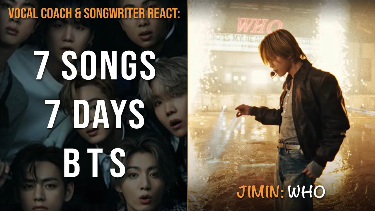 7 Songs 7 Days w/ BTS (Day 1): Jimin - Who (Jimmy Fallon) Reaction | Vocal Coach & Songwriter React