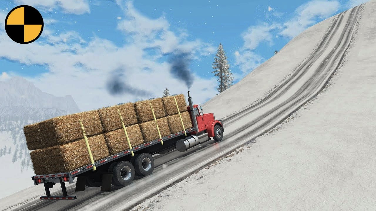 Cars vs Snow Hill Climb | BeamNG Drive
