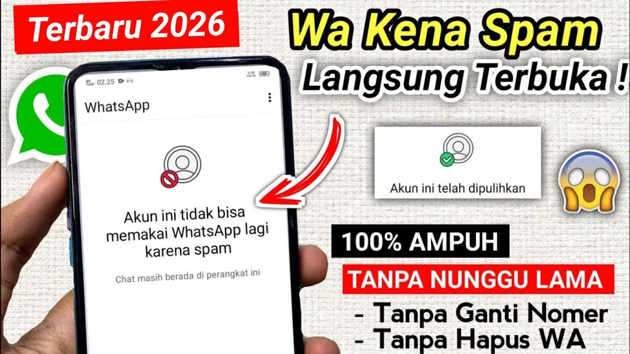Wa Terkena Spam ? Atasi Pakai Cara Ini 100% Berhasil | Cara Mengatasi Wa Kena Blokir Spam