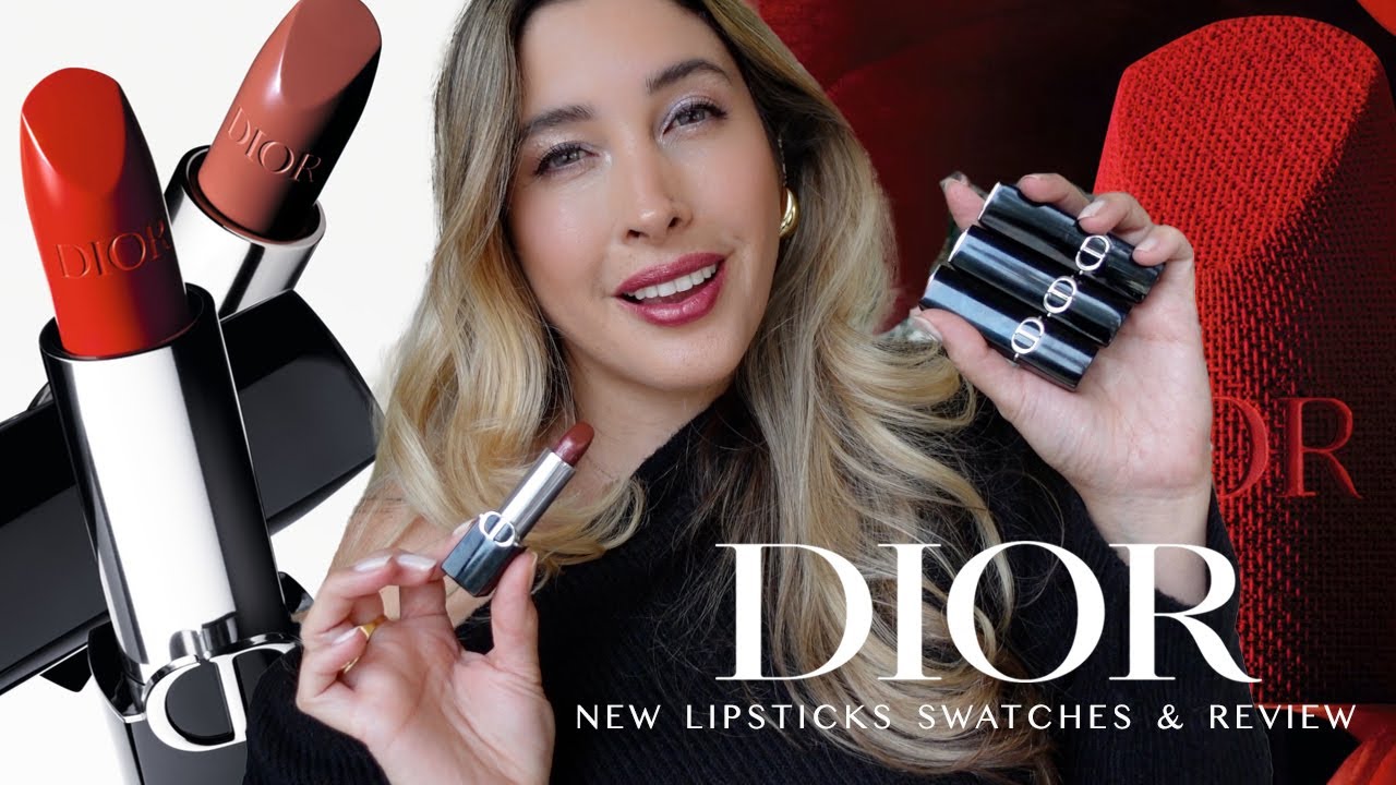 Свотчи новых помад Dior: обновленная помада Dior Velvet & Satin, свотчи и обзор