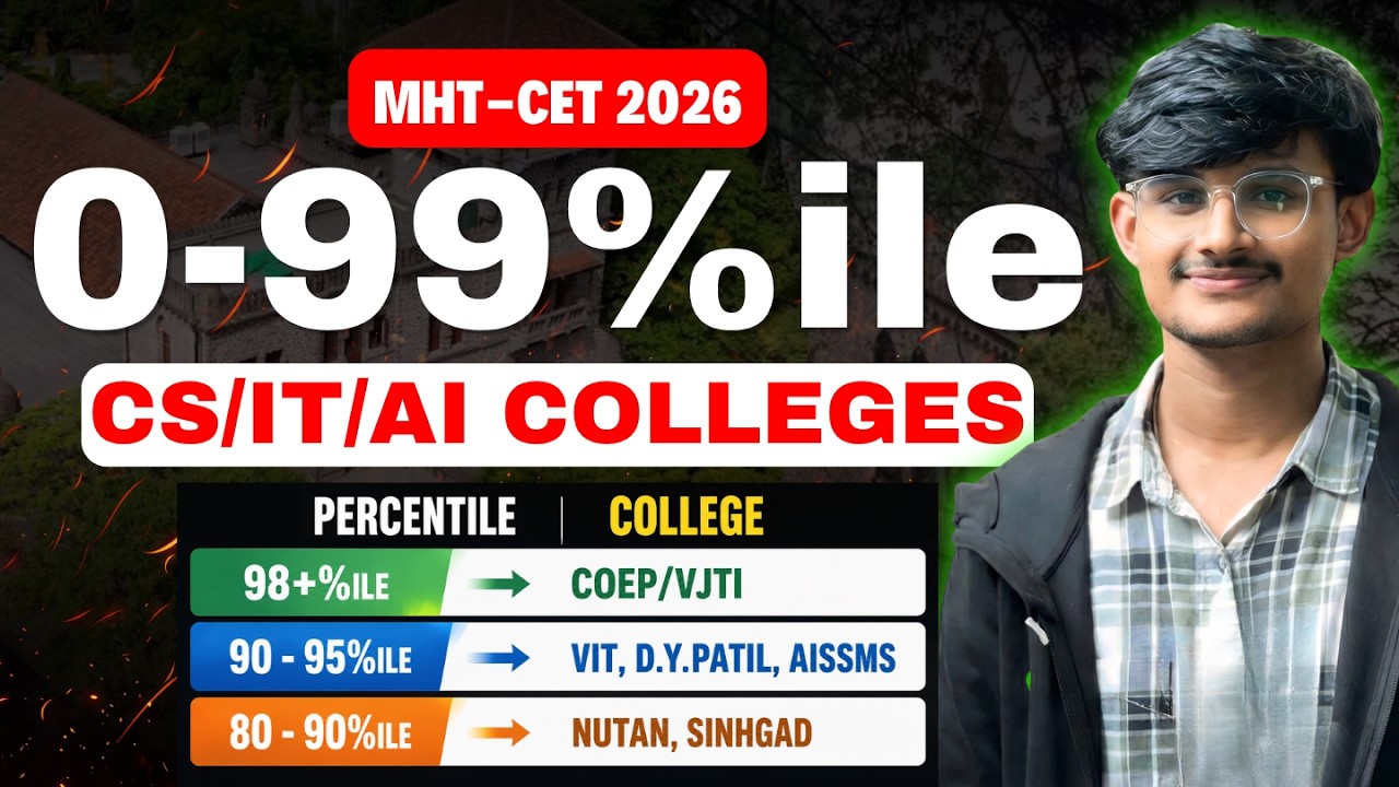 Engineering College List for 40-99%ile Students | Best Colleges for CS/IT/AI/Entc in Maharashtra | 🔥