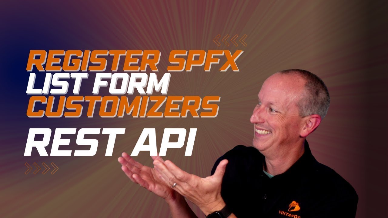 Регистрация настройщиков форм SPFx с помощью REST API SharePoint