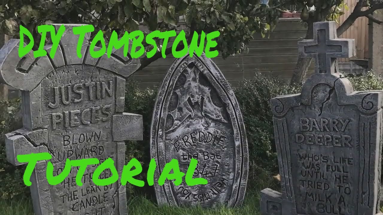 Halloween Maker DIY Tombstone Prop How To Make Your Own