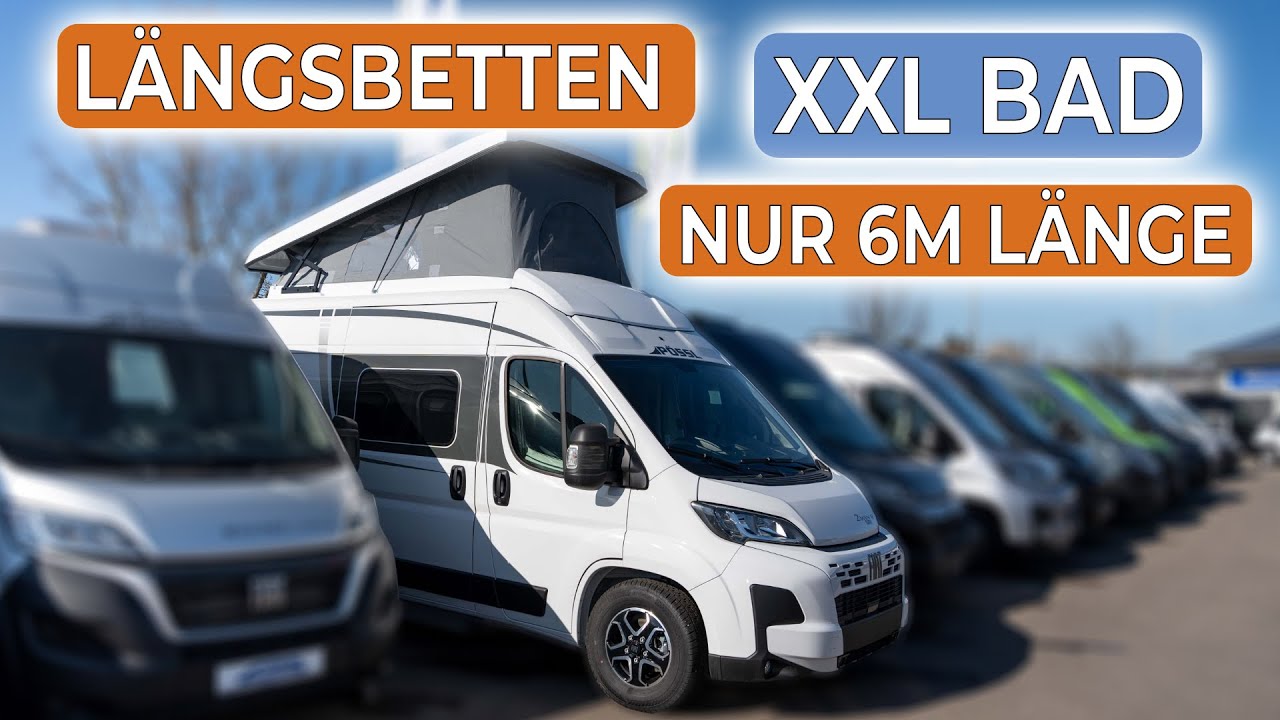 Das (wohl) beliebteste 6m Fahrzeug mit Längsbetten - Pössl Roadstar 600 L - ab 59.199€