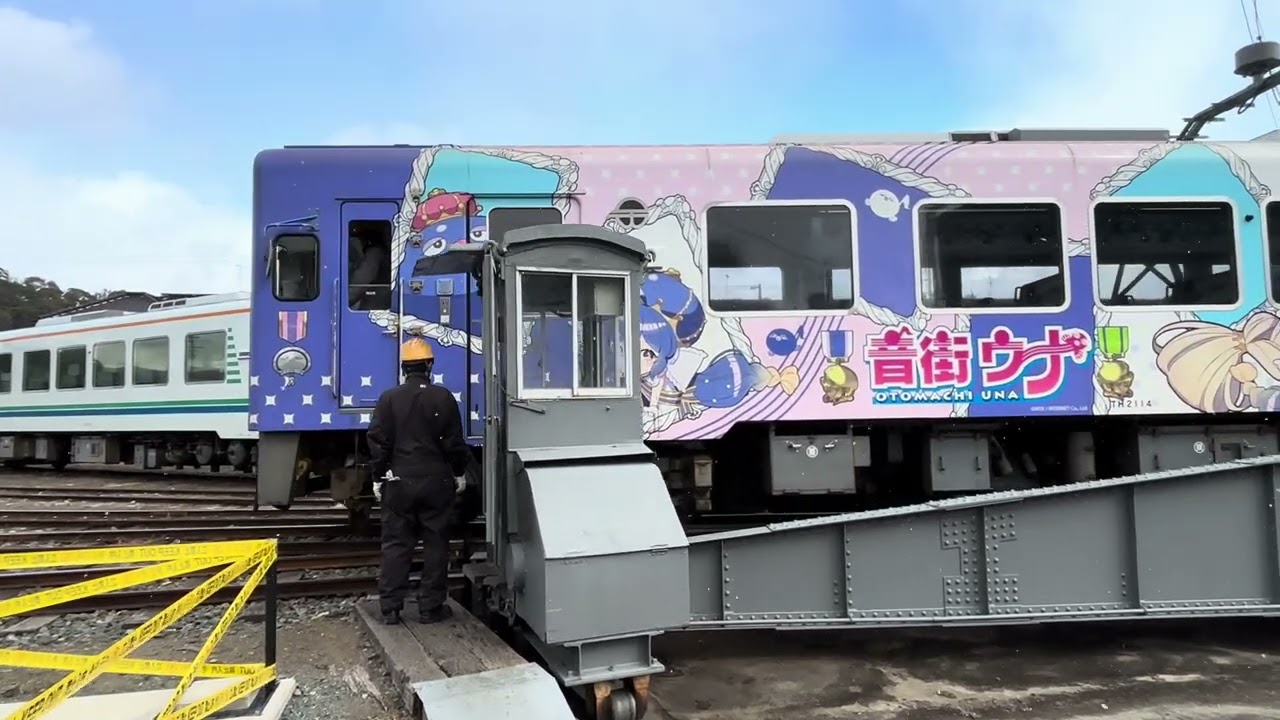 天竜浜名湖鉄道　天竜二俣駅　扇形車庫転車台　