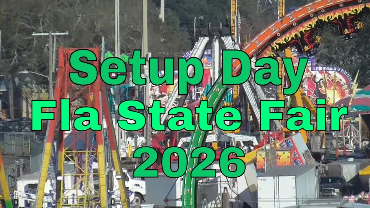 FIRST LOOK: Florida State Fair 2026 🎡 Epic Midway Rides in Tampa Florida