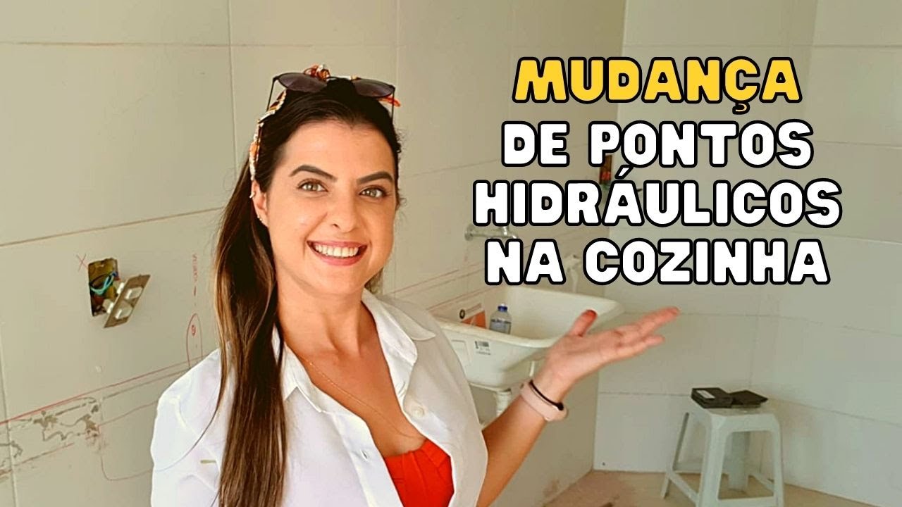 Vamos mudar os pontos hidráulicos na cozinha