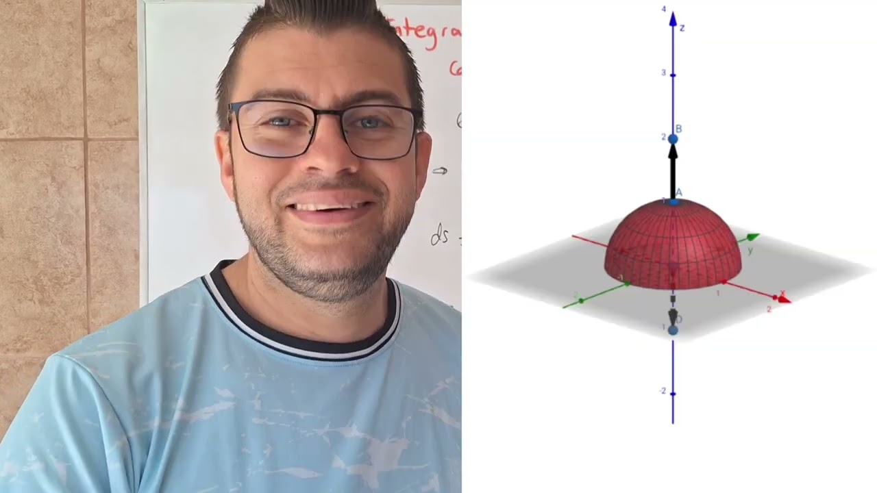 Una Integral de Superficie de un Campo Vectorial: Caso SENCILLO con 2 Superficies.