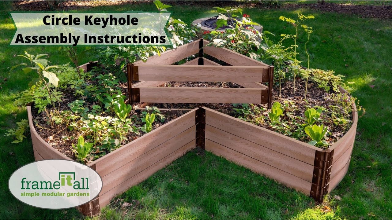 Circle Keyhole Raised Garden Bed