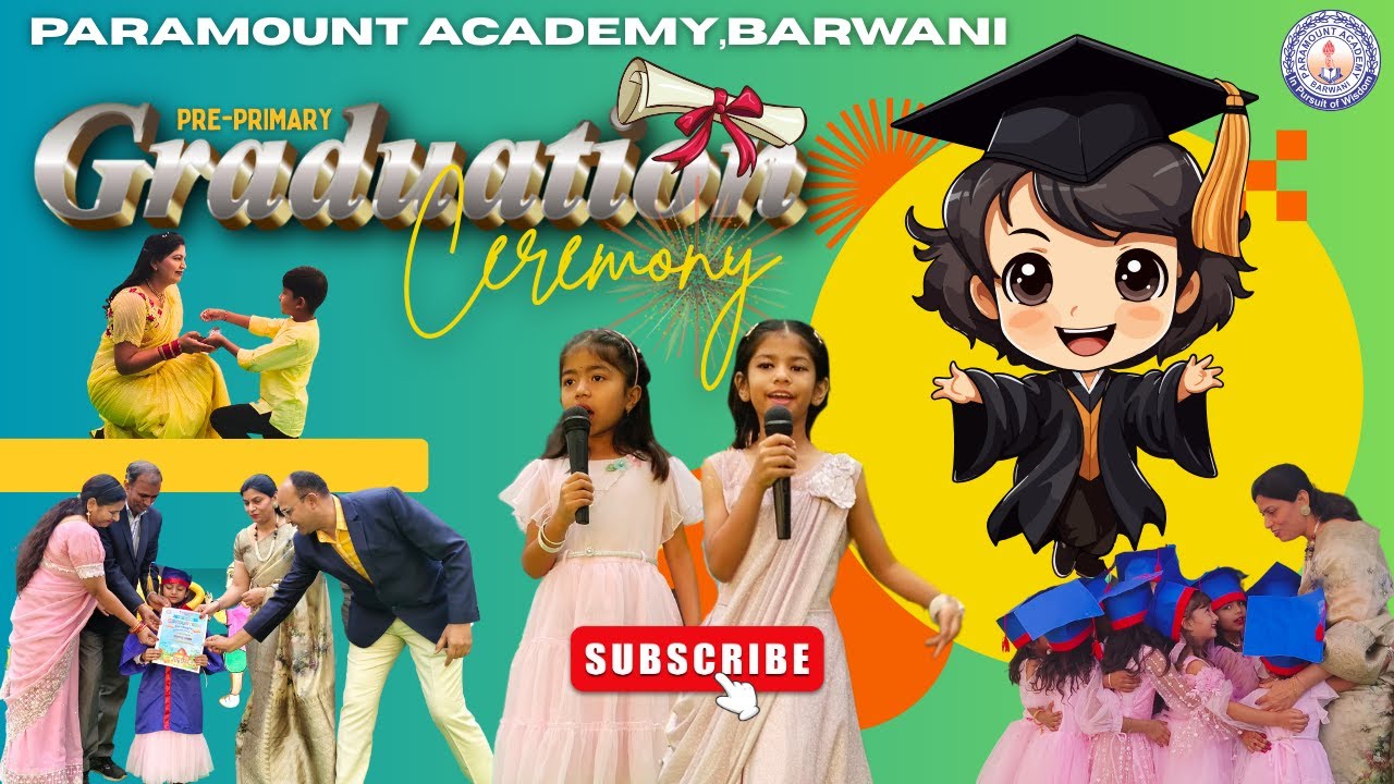 Paramount Academy, Barwani, celebrated the joyous Pre-Primary Graduation Ceremony