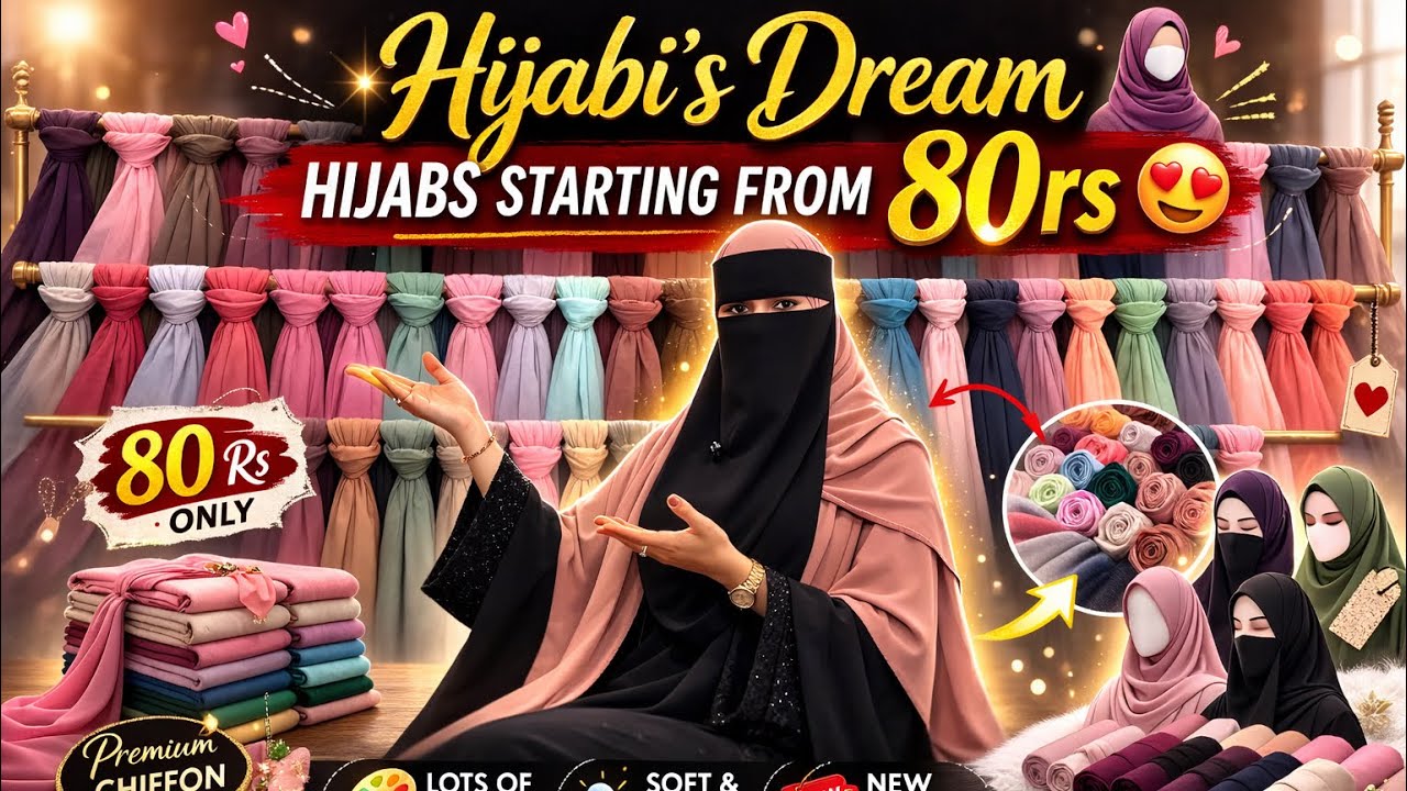 80rs Hijabs 😱 | Hijabi’s Dream Collection You Must See! 🧕#hijabi #hijab #muslim 