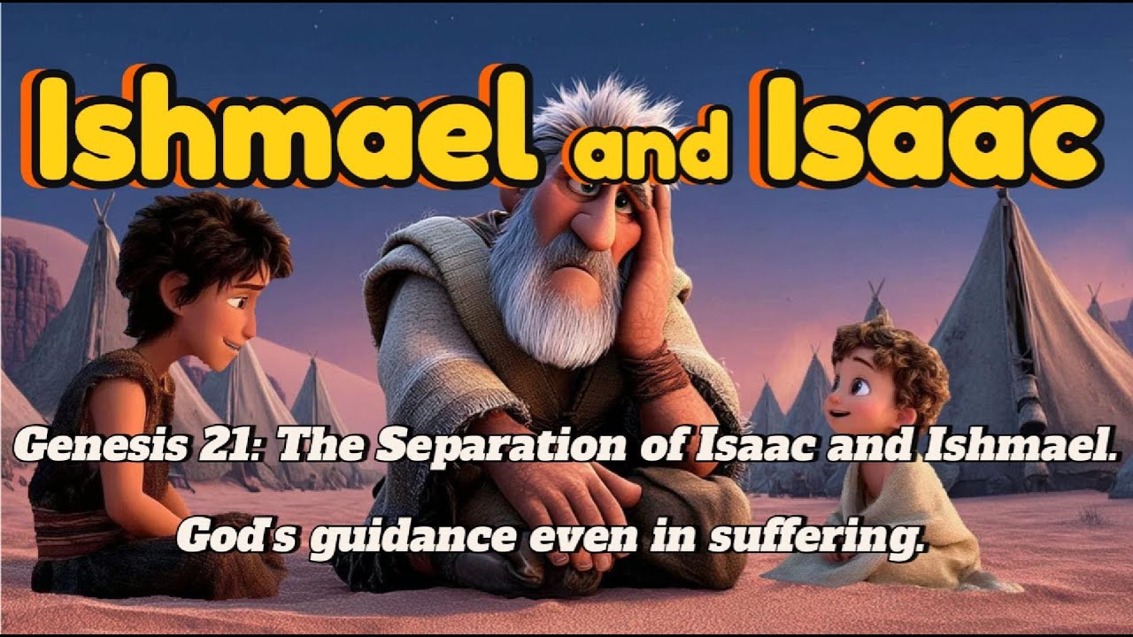 🔥 **Birth of Isaac — The Promised Son!Hagar & Ishmael’s Tearful Departure |Genesis 21|#biblecartoon