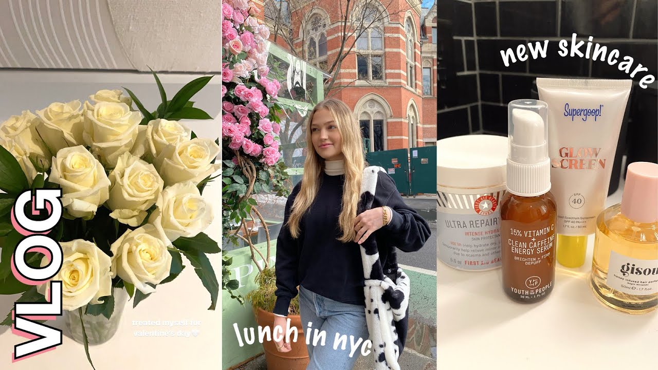 vlog: applying to jobs, lunch in nyc, + new skincare | maddie cidlik