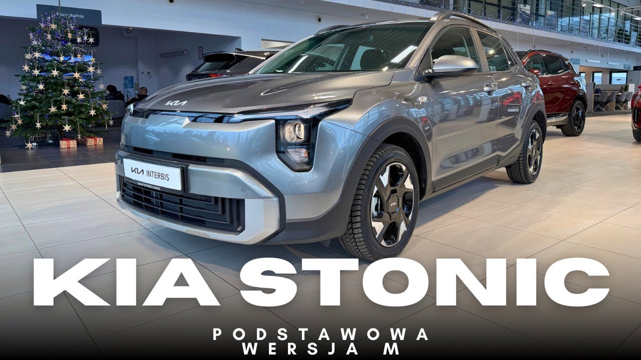 New Kia Stonic [1.0 T-GDI 100KM 6MT] PODSTAWOWA wersja M w kolorze Astro Grey | Prezentacja 4K