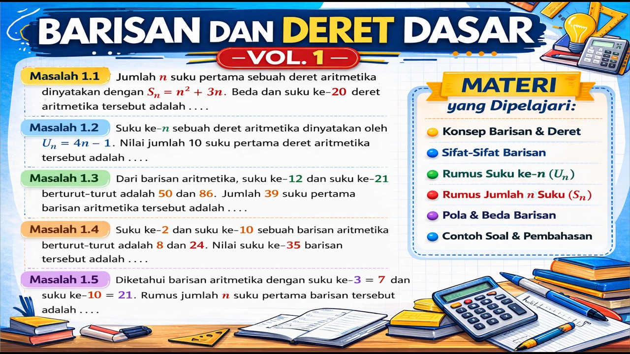 🔥BARISAN DAN DERET DASAR Vol. 1 | Dijamin Langsung Paham!