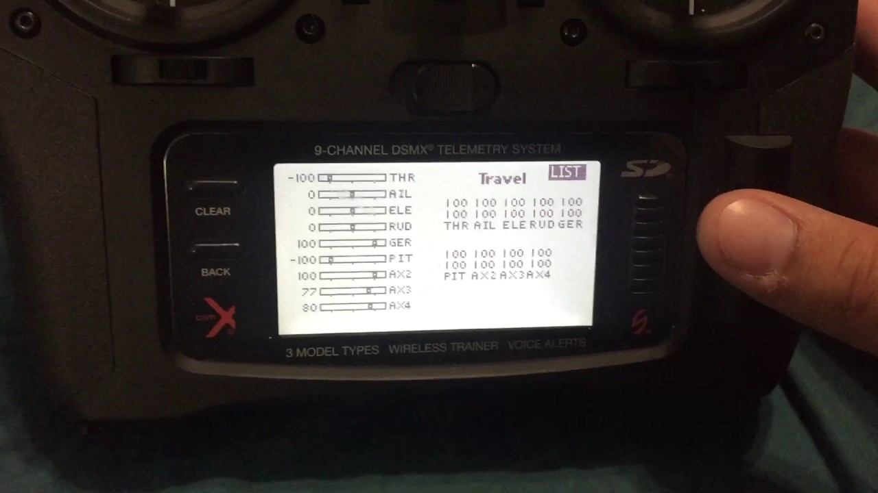 Blade 230s setup with spektrum Dx9
