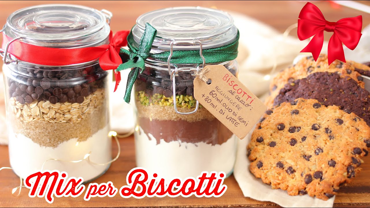 MIX per BISCOTTI Senza Uova 🎄 | Idea Regalo per Natale - Cookies in Barattolo