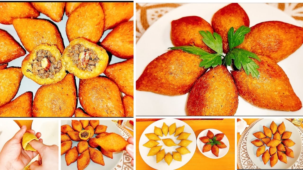 الكبه الذهبية🧆بدون ماكينه فرم مقرمشةولذيذة😋ومش هتفك منك ابدافي القلى✌️وطريقة تفريزهالرمضان🌜موفرةجدا💰