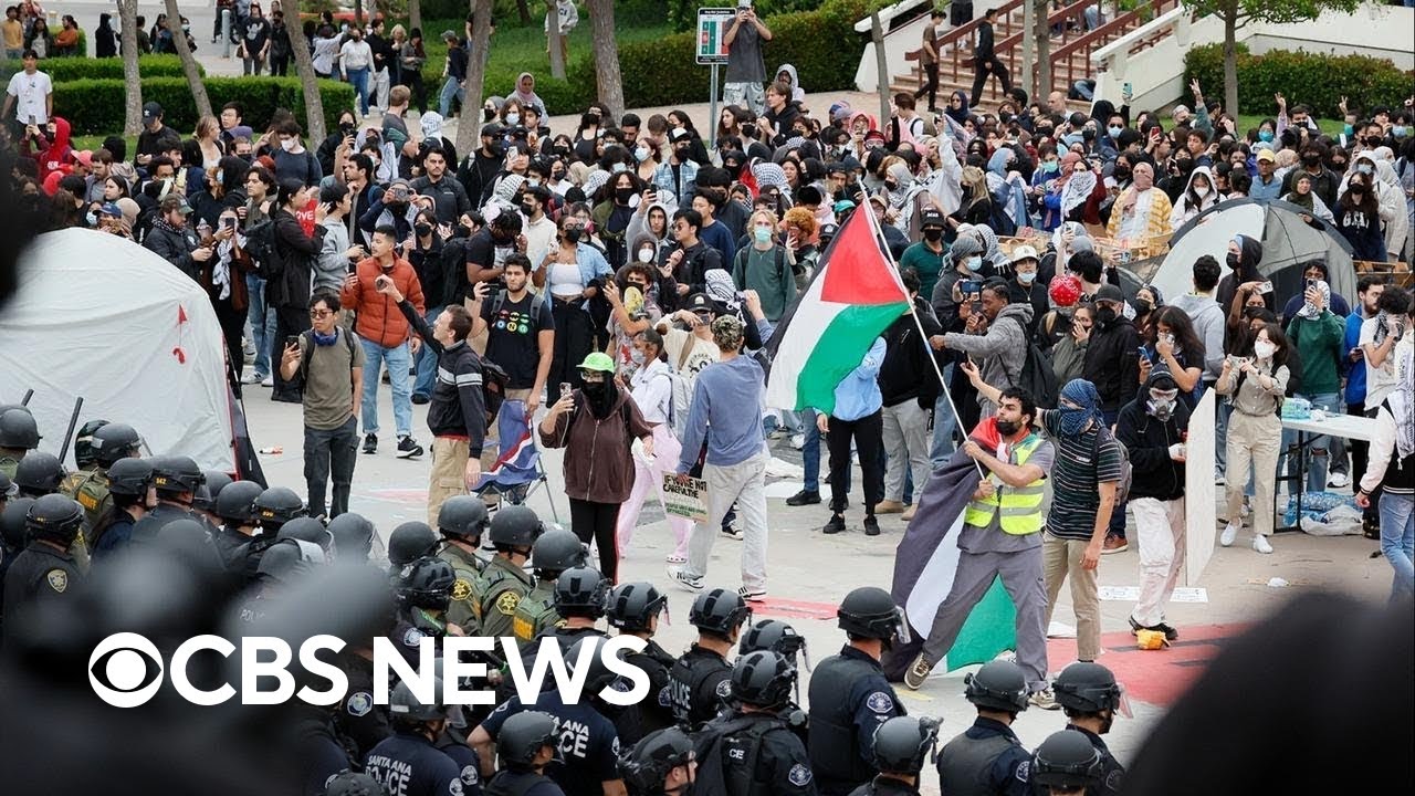 Police clear protest encampment over war in Gaza at UC Irvine