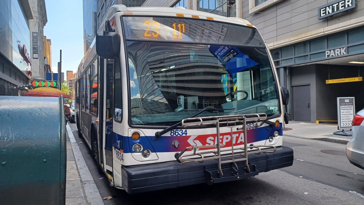 SEPTA Ride: 2014 NovaBus LFS 8634 on route 23