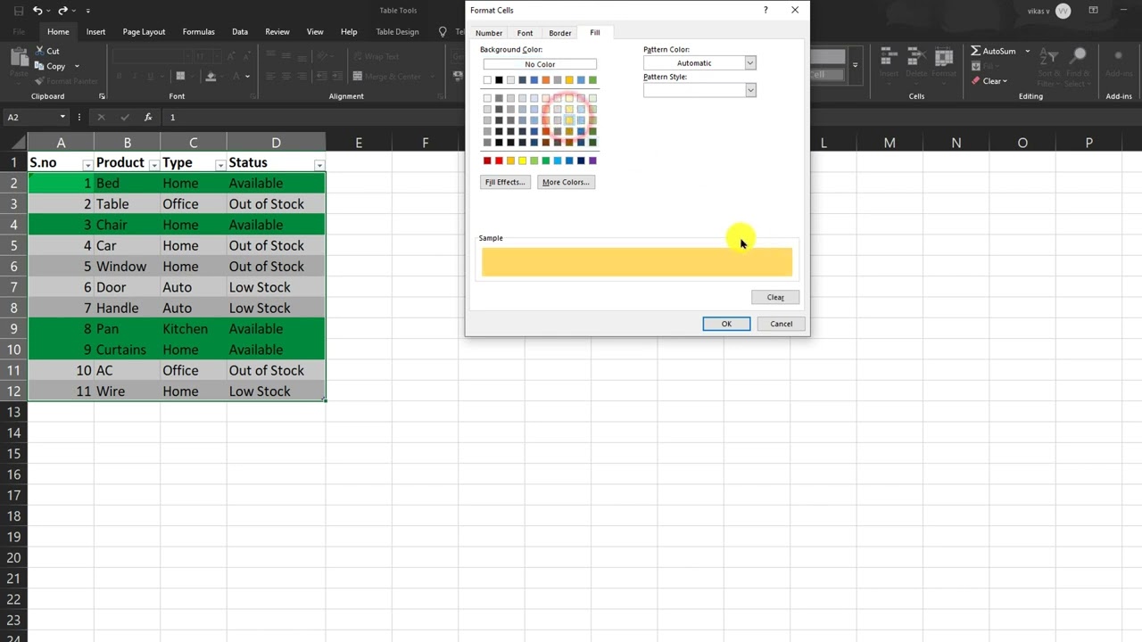 Highlight Rows based on Cell Value - EXCEL CONDITIONAL FORMATTING