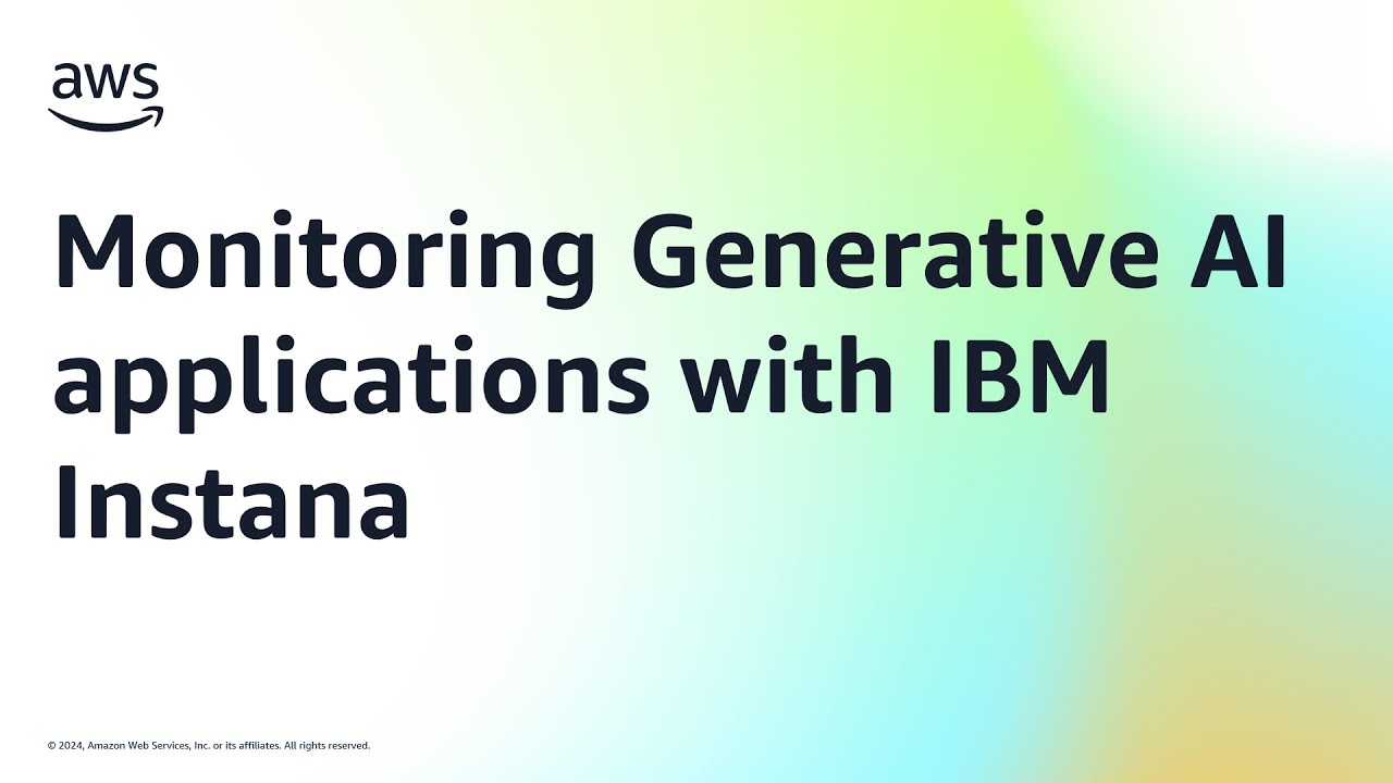 Мониторинг приложений генеративного ИИ с помощью IBM Instana | Amazon Web Services