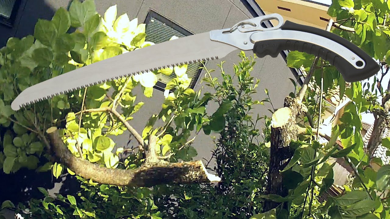 凄い切れ味('◇')ゞSILKYのこぎり紹介と実践! 気持ちよくスパスパ切れる(^^♪Silky Saw Gun Fighter