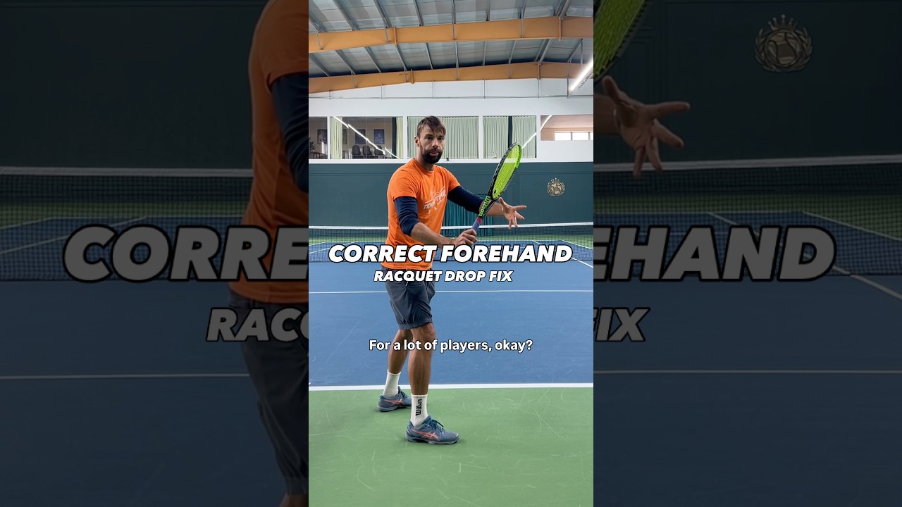 CORRECT FOREHAND - RACQUET DROP FIX! #tenfitmen #tennistips #tennisforehand #forehand #tenniscoach