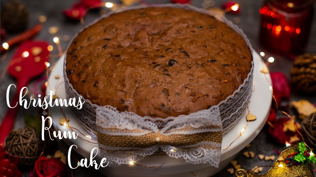 Christmas Rum Cake | Rum Fruit & Nut Cake | Rum Cake Recipe | Super moist fruit cake Christmas cake