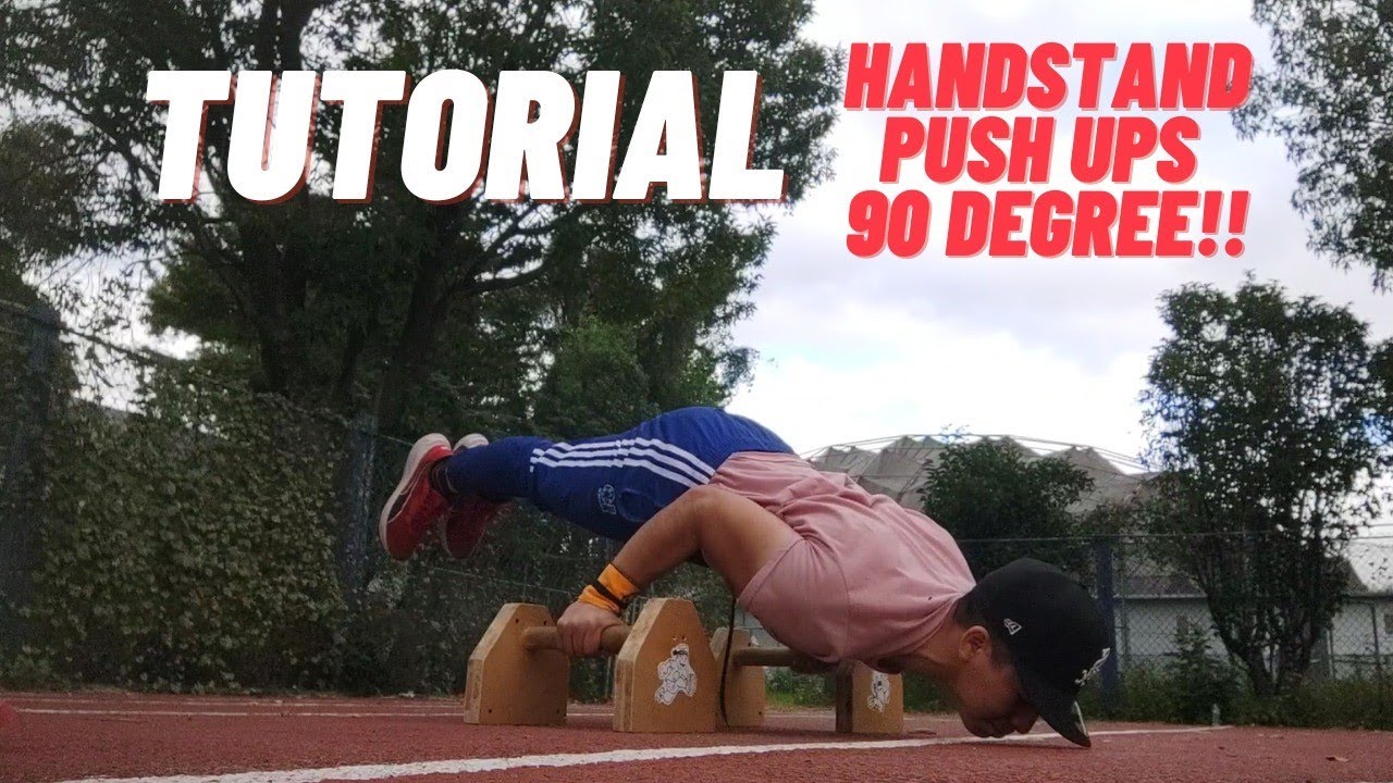¿Cómo hacer HANDSTAND PUSH UPS 90 DEGREE?/ 90 degree HANDSTAND Push Ups / SUPER HANDSTAND PUSH UPS😱🔥