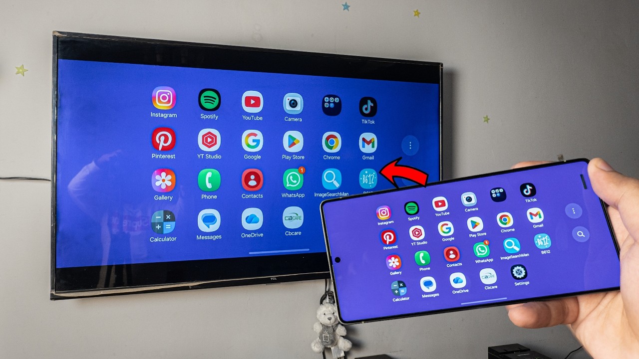 Зеркальное отображение экрана Samsung Galaxy на Android TV или Chromecast TV (бесплатно и беспров...