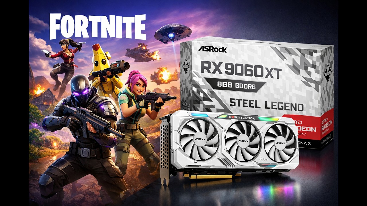 FORTNITE RX 9060 XT 8GB PROBANDO RENDIMIENTO