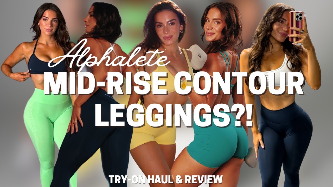 Леггинсы Alphalete Drops Contour со средней посадкой | Пополнение ваших любимых товаров, октябрьс...