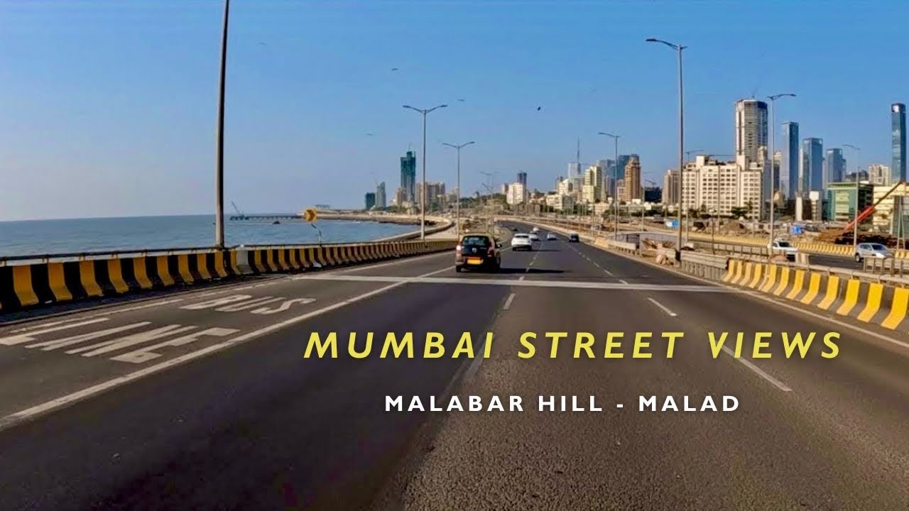 MUMBAI STREET VIEWS: DRIVE FROM MALABAR HILL TO MALAD EAST (TOWN TO MUMBAI SUBURBAN) #enjoy #travel