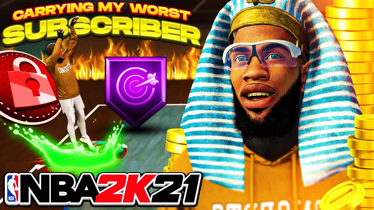 I Returned Back To NBA 2K21 With My Worst Subscriber We Carried Him To 600K VC! HES SO BAD🤣🤣