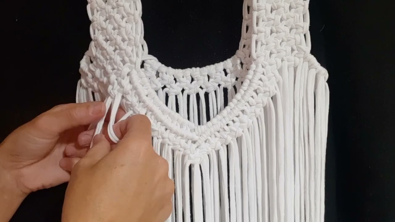Мастер-класс по макраме футболке. Мастер-класс по макраме футболке. #macrametutorial #diy