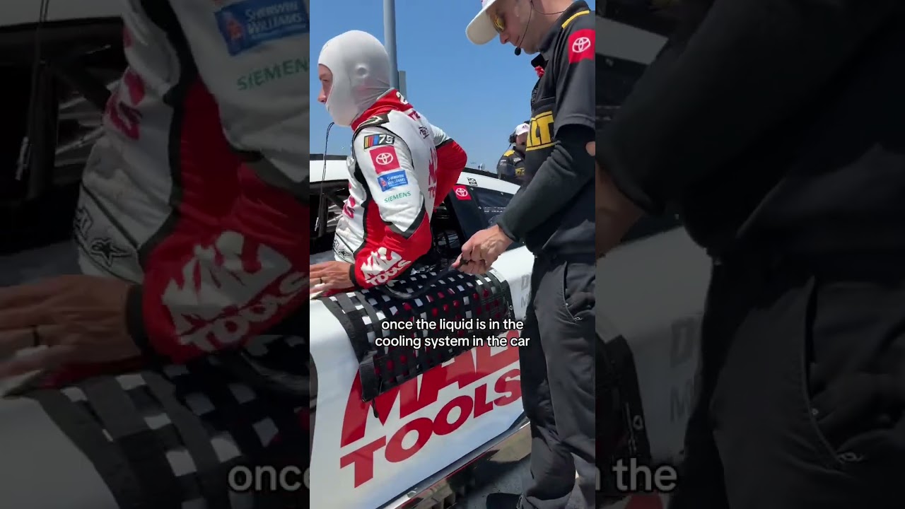 What is the hose hanging out of this #NASCAR firesuit?