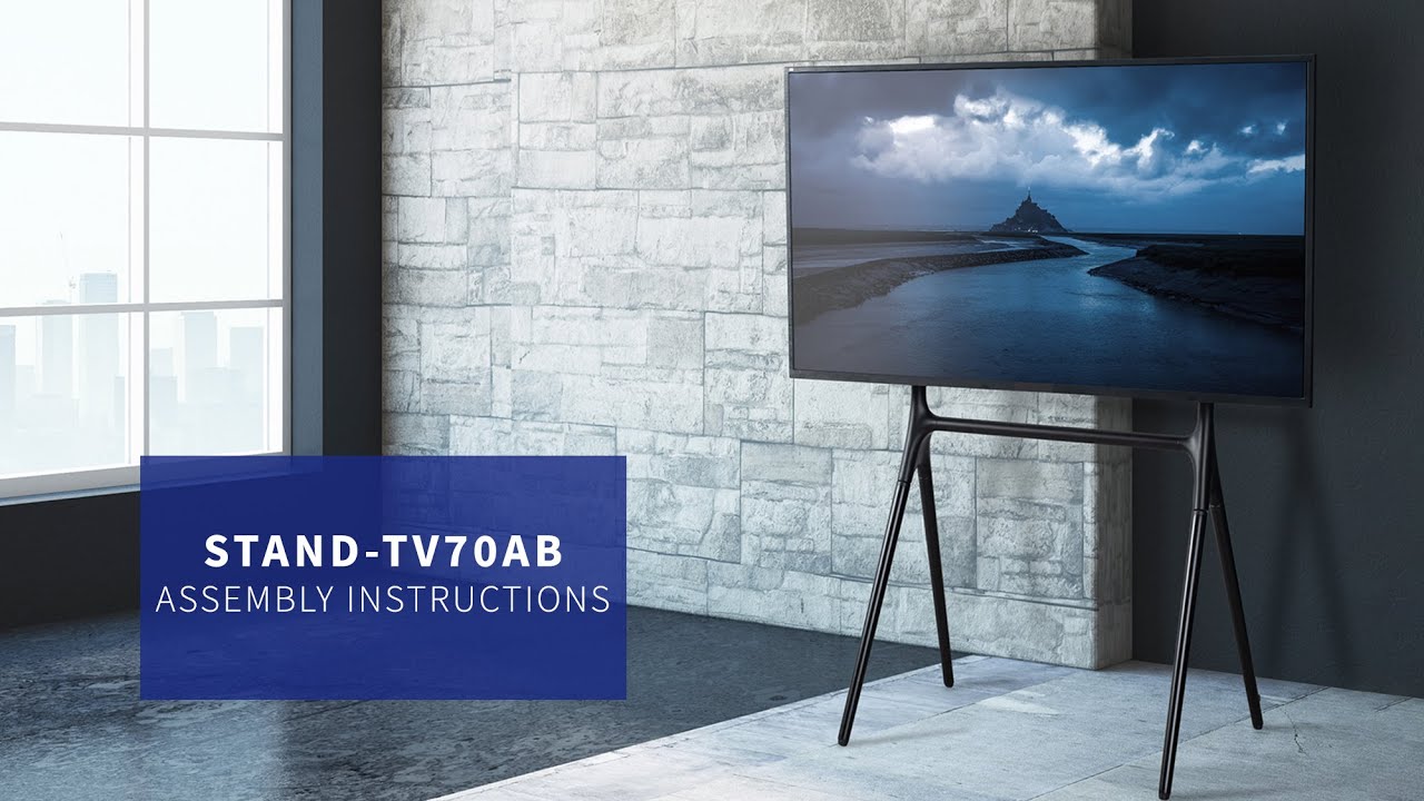 STAND-TV70AB Easel Stand for 49” to 70” TVs Assembly by VIVO