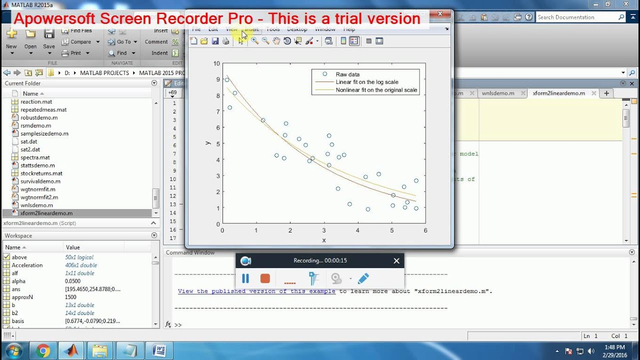 MATLAB FITTING NONLINEAR