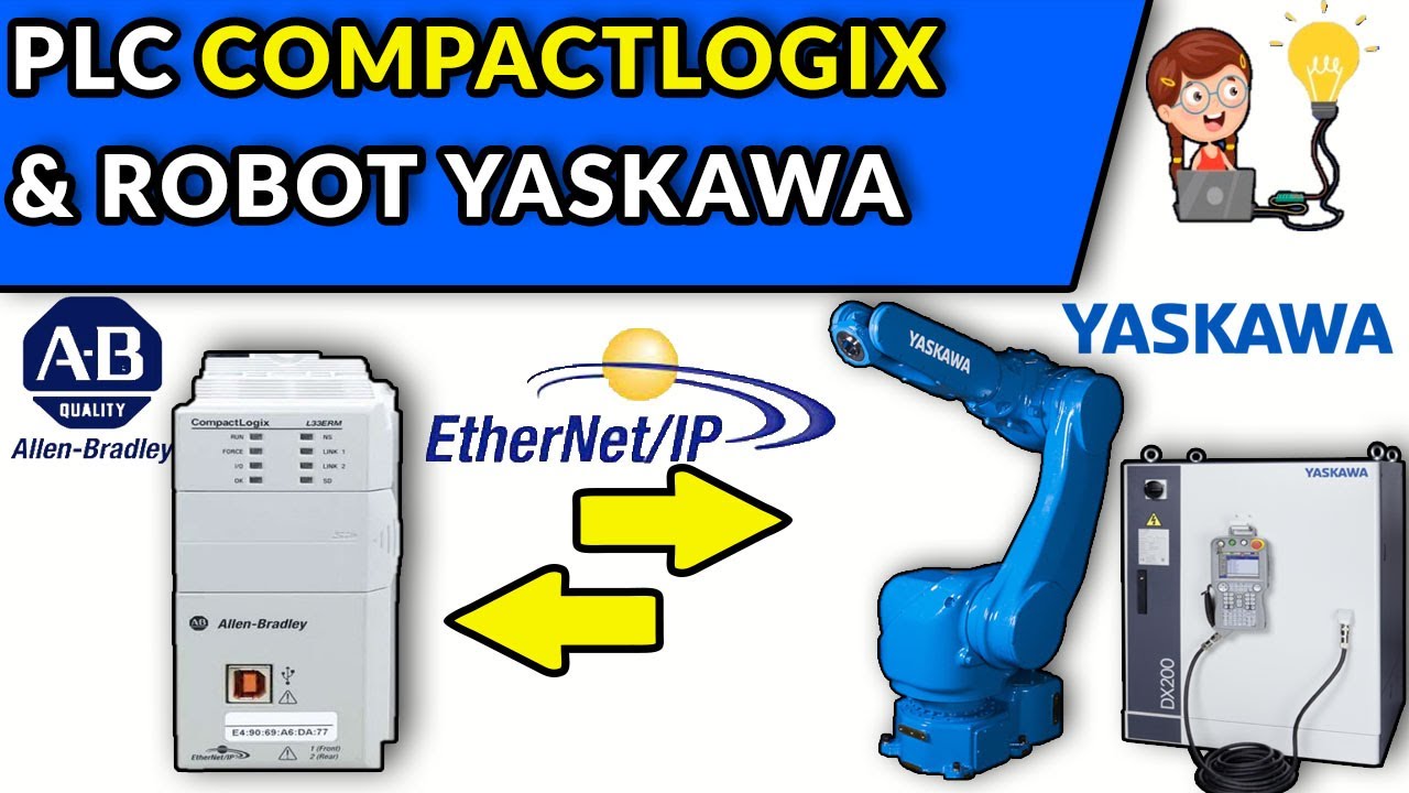 🔵⚪️COMUNICAR PLC COMPACTLOGIX CON ROBOT YASKAWA VIA ETHERNET IP ((CONTROLADOR DX200))